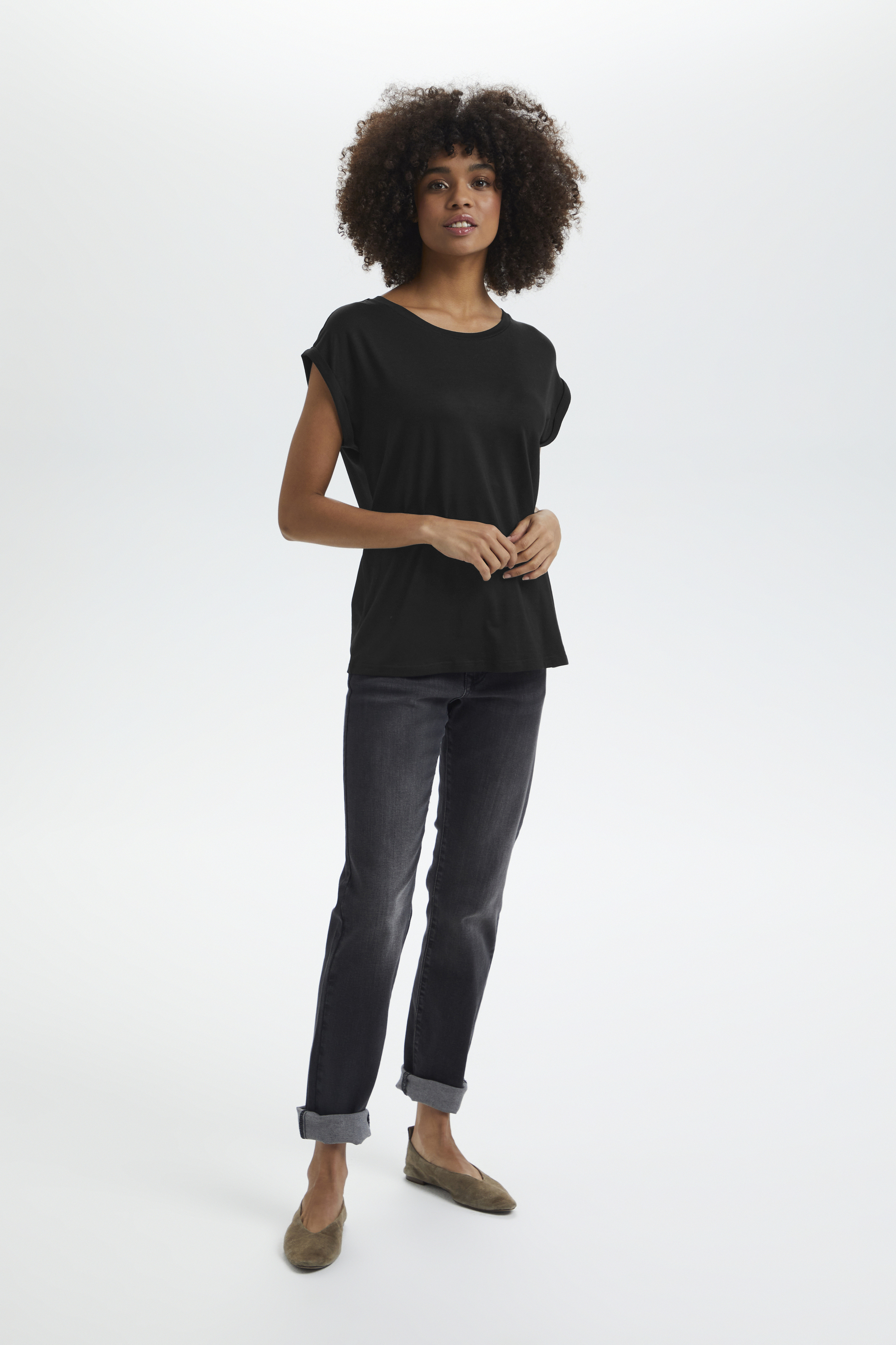 T-shirt Casual fit black Image