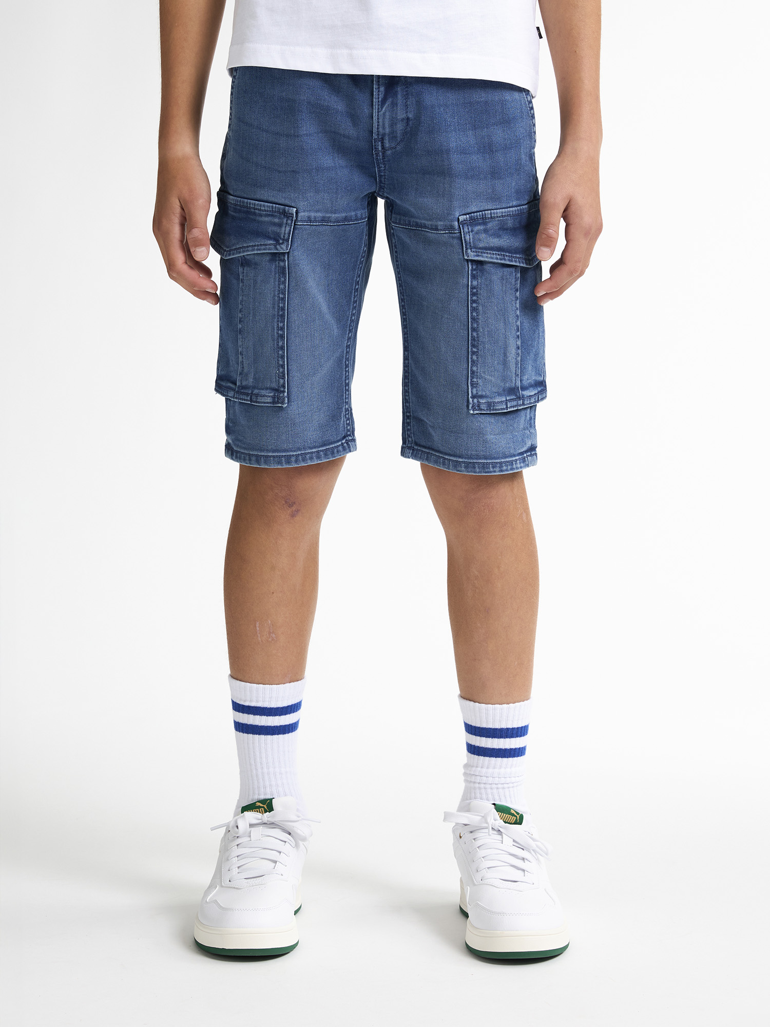 Petrol Industries - Torino Cargo-Shorts Denim Aventura Jungen - Blau Image