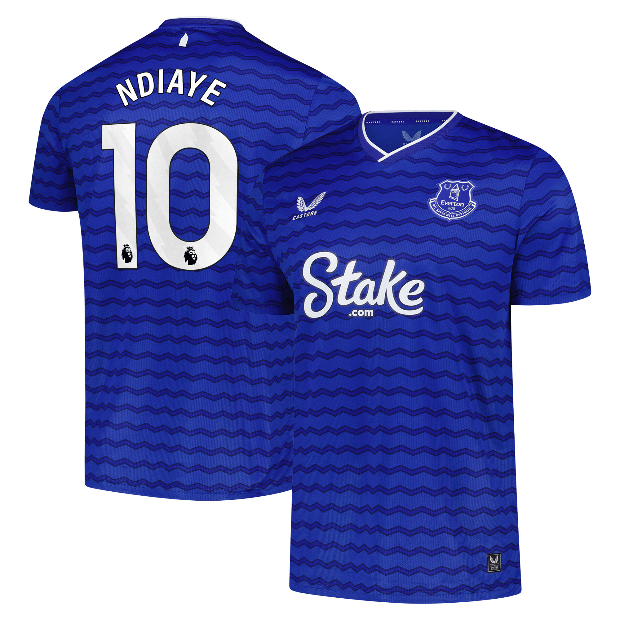 Everton Castore Heimtrikot 2025-26 mit Aufdruck Ndiaye 10 Image