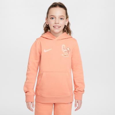 Frankreich Nike Club Hoodie – Hellrosa – Kinder Image