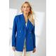 Principles Womens Double Breasted Linen Pinstripe Blazer - Blue Viscose - Size 16 UK | Principles Sale | Discount Designer Brands
