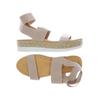 Steve Madden Damen Sandale, Gr. 40, beige, kein Etikett
