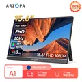 ARZOPA Monitor portatile da 15,6 pollici FHD 1080P IPS USB-C Mini-HDMI Secondo schermo esterno per PC/MAC/Telefono/Xbox/PS A1