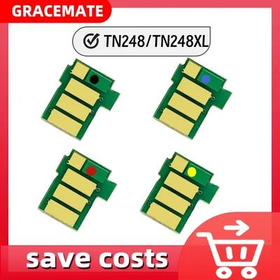 Toner Chip TN248 TN248XL for Brother HL-L3220CWE L8240CDW MFC-L3740CDW MFC-L3740CDW L3760CDW L8340CDW L8390CDW TN249 Chips