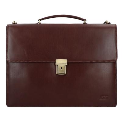 Jost Skagen Aktentasche Leder 40 cm Laptopfach redbrown Braun Herren Image