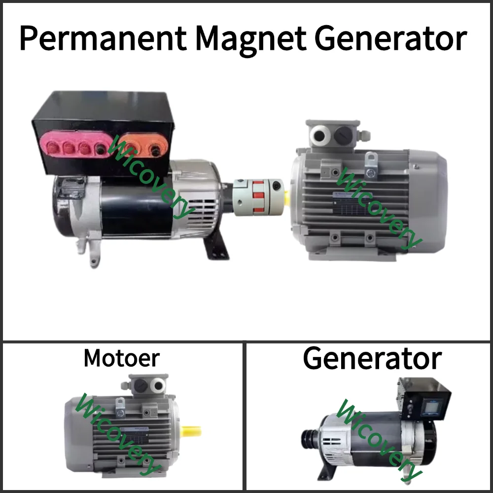 30 kW 50 kW 220 V 380 V Permanentmagnetgenerator 50 Hz hocheffizienter dreiphasiger Wechselstromgenerator, ausgestattet mit Spannungsregler Image