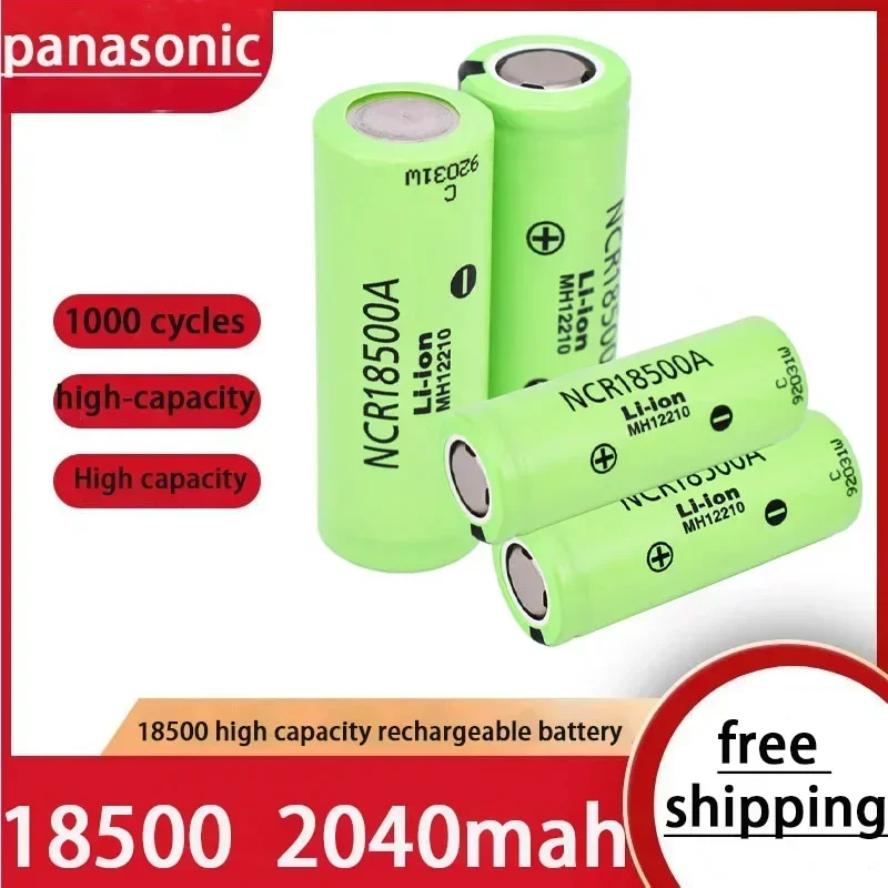 Original Panasonic 3,7 V 18500 2040 mah NCR18500A spielzeug taschenlampe 3,6 V batterie, etc Image