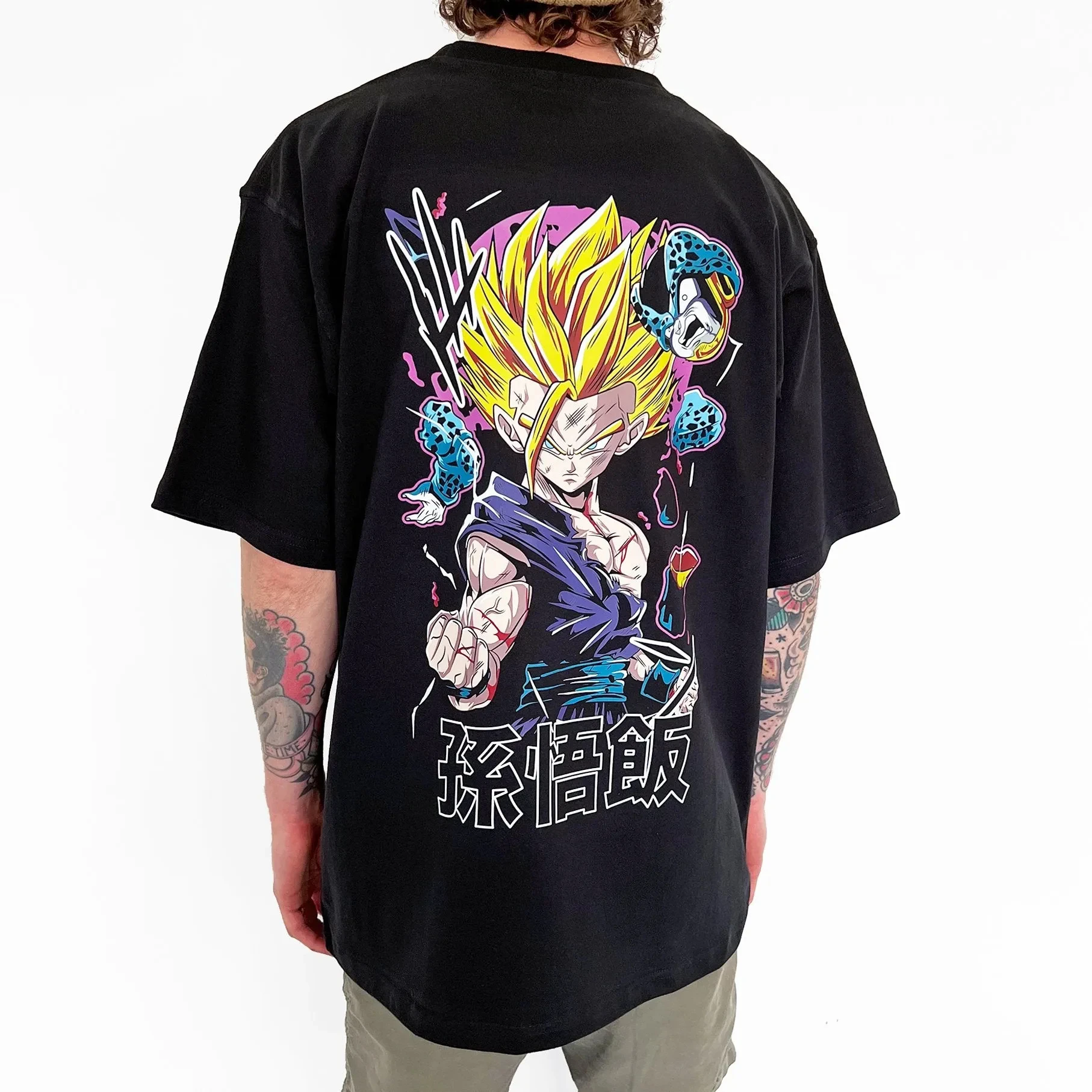 2025 Dragon Ball Peripheral Kurzarm-T-Shirt Japanische Hot Blood Animation Herren- und Damen-Sommer-Baumwoll-loses T-Shirt Image