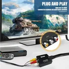 Convertitore da RCA a HDMI, da AV a HDMI, adattatore convertitore audio video Mini RCA CVBS 1080P PAL/NTSC per TV/PC/PS3/STB/Xbox VHS KXH