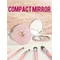 SPRING LIMITED EDITION 1 PC PORTABLE DOUBLE SIDED MAKEUP MIRROR - Pink Round Compact Makeup Mirror, HD Makeup Mirror Pocket size
