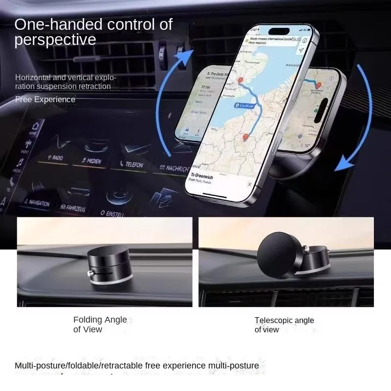 Auto-Handyhalterung 2025, neue magnetische Absaugung, Auto, spezielle Navigation, Vakuumadsorption, Absaugung, Handyhalter Image