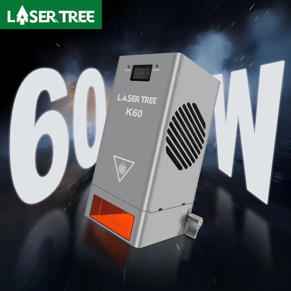 LASERBAUM 60W 40W 30W 20W Lasermodul mit Luftunterstützung Blaulicht-Laserkopf für Lasergravierer Schneiden von Holzbearbeitungswerkzeugen Image