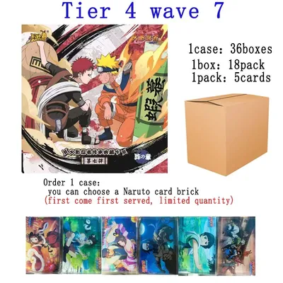 Kayou Naruto Sammelkarten Booster Box Tier 4 Wave 7 Inheritance Collection Ccard Kinderspielzeug Spielkarten Tische Spiele Image