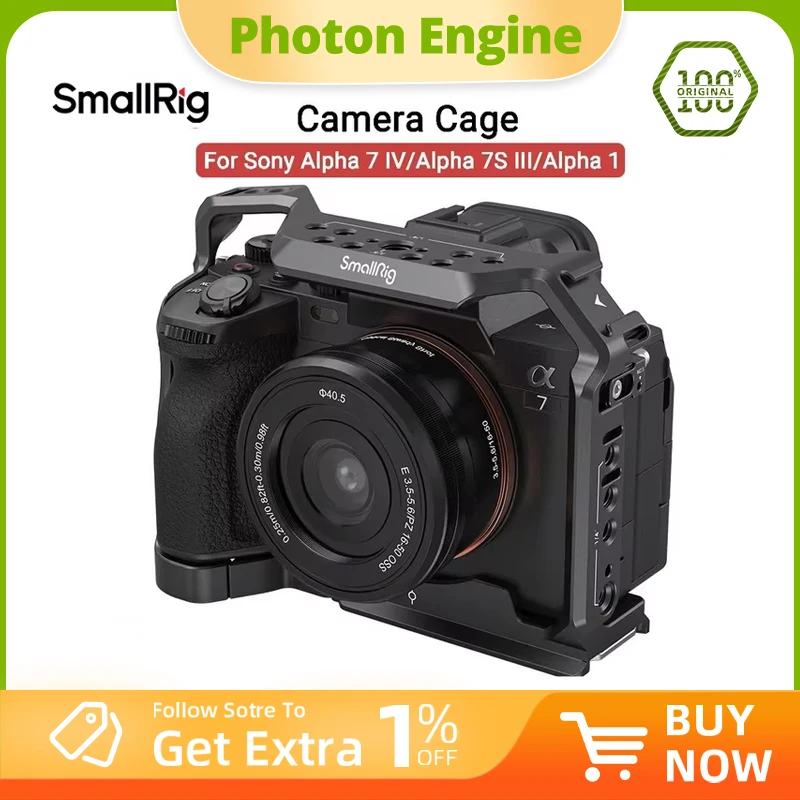 SmallRig Full DSLR für Sony A7 IV a7m4 Kamerakäfig-Rig für Sony Alpha 7 IV/A7S III/A1/A7R IV mit Multi-Mounting-Optionen Rigs Image