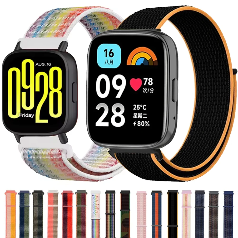22 mm bunte Nylonschlaufe für Redmi Watch 5 Lite/5 Active Armband Armband für Xiaomi Redmi Watch 3 Lite/3 Active Correa Image