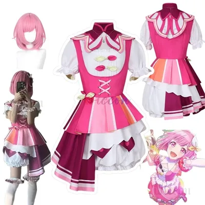 3. Otori Emu Cosplay Anime Projekt Sekai Kostüm Kleid Weste Perücke Set Wonderlands×Showtime Party Perform Outfit für Frau Image