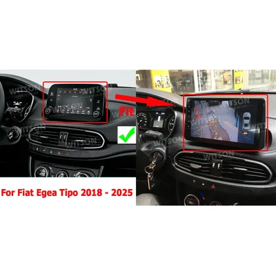 Auto Radio CarPlay Multimedia 9 "Bildschirm Für Fiat Tipo Egea 2018-2025 Auto Stereo GPS Android Bluetooth WIFI
