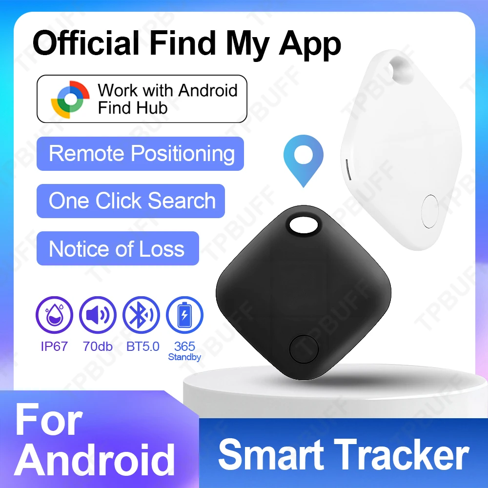 Android Smart GPS Tracker Mini Tag Google Find My Device Anti-Lost Reminder Device Locator Autoschlüssel Haustier Kinder Finder Bluetooth Image