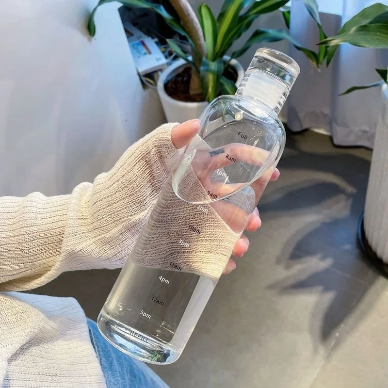 Neue Runde Große-kapazität Wasser Tasse Sommer Kalten Wasserkocher Student Hochwertige Tragbare Wasser Tasse Transparente Skala Getränke Tasse Image