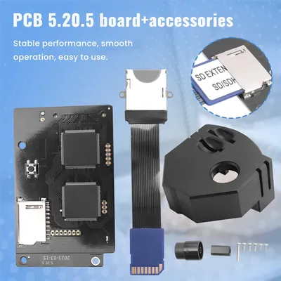 B47C For GDEMU V5.20.5 Optical Drive Emulation Board Kit for SEGA Dreamcast GDU DC VA1 Console SD Extension Black