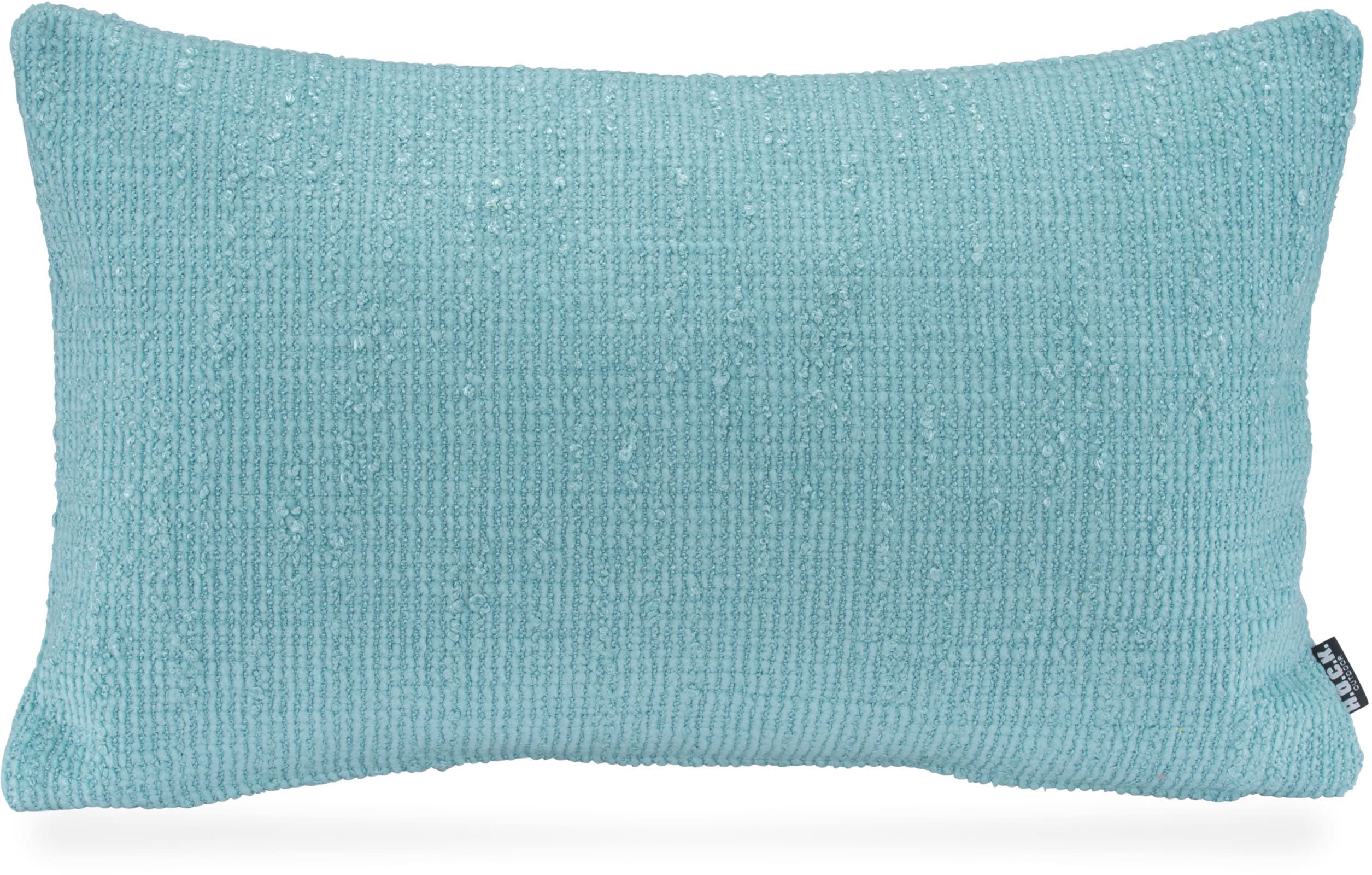 Dekokissen H.O.C.K. "Marcal", blau (türkis, unifarben), B:50cm H:10cm L:30cm, Obermaterial: 100% Polypropylen. Füllung: 100% Polyester, Dekokissen_Sitzkissen_Kissenhüllen