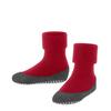Hausschuh FALKE "Cosyshoe Teens", Kinder, Gr. 31-32, rot (rot pepper), Obermaterial: 90% Schurwolle, 10% Polyamid, casual, Schuhe, mit Noppendruck