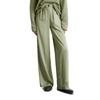 Chinohose MARC O'POLO "aus Viskose-Twill", Damen, Gr. 42, Normalgrößen, smooth sage, Obermaterial: 100% Viskose, unifarben, casual, weit normal, Hosen