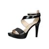High-Heel-Sandalette NERO GIARDINI "Nero Giardini Sandalen Nappaleder", Damen, Gr. 38, schwarz, Nappaleder, casual, Schuhe