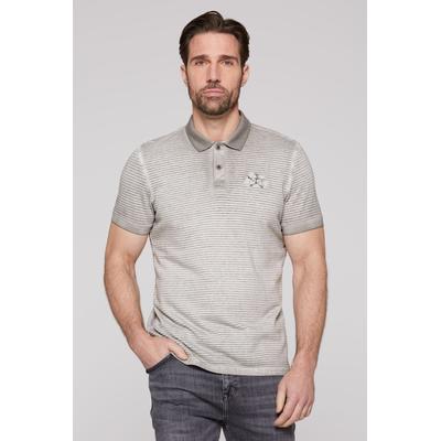 Poloshirt CAMP DAVID, Herren, Gr. 4XL, grau, Material: 100% Baumwolle, bedruckt, bestickt, casual, lässig geschnitten normal, Kurzarm eingesetzt Bündchen, Shirts, mit großem Rücken-Print Image