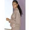 Sweater FRENCH CONNECTION, Damen, Gr. 32/34, beige (sand), Sweatware, Obermaterial: 60% Baumwolle, 40% Polyester, unifarben, casual, hüftlang, hoch geschlossener Ausschnitt, Langarm, Sweatshirts, besonders softe Qualität