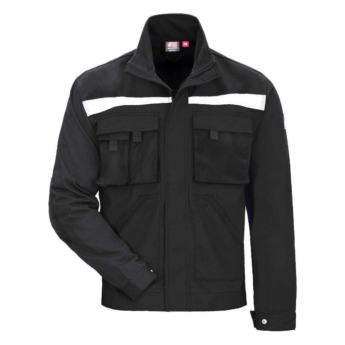 AS Arbeitsschutz Arbeitsjacke Nitras Motion Tex Plus | Gr.44 | atmungsaktiv | schwarz Image