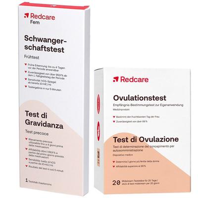 Redcare Ovulationstest + Edcare Schwangerschaftstest Urin 1 St Set Image