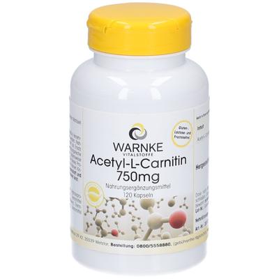 Acetyl-L-Carnitin 750 mg Kapseln 120 St Image