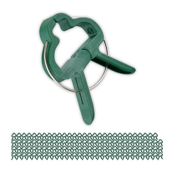 relaxdays 120er-Set Pflanzenclips groß Image