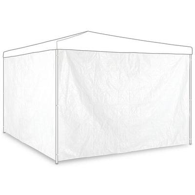 relaxdays 2er-Set Seitenteile für Pavillon 2x3m weiß weiß