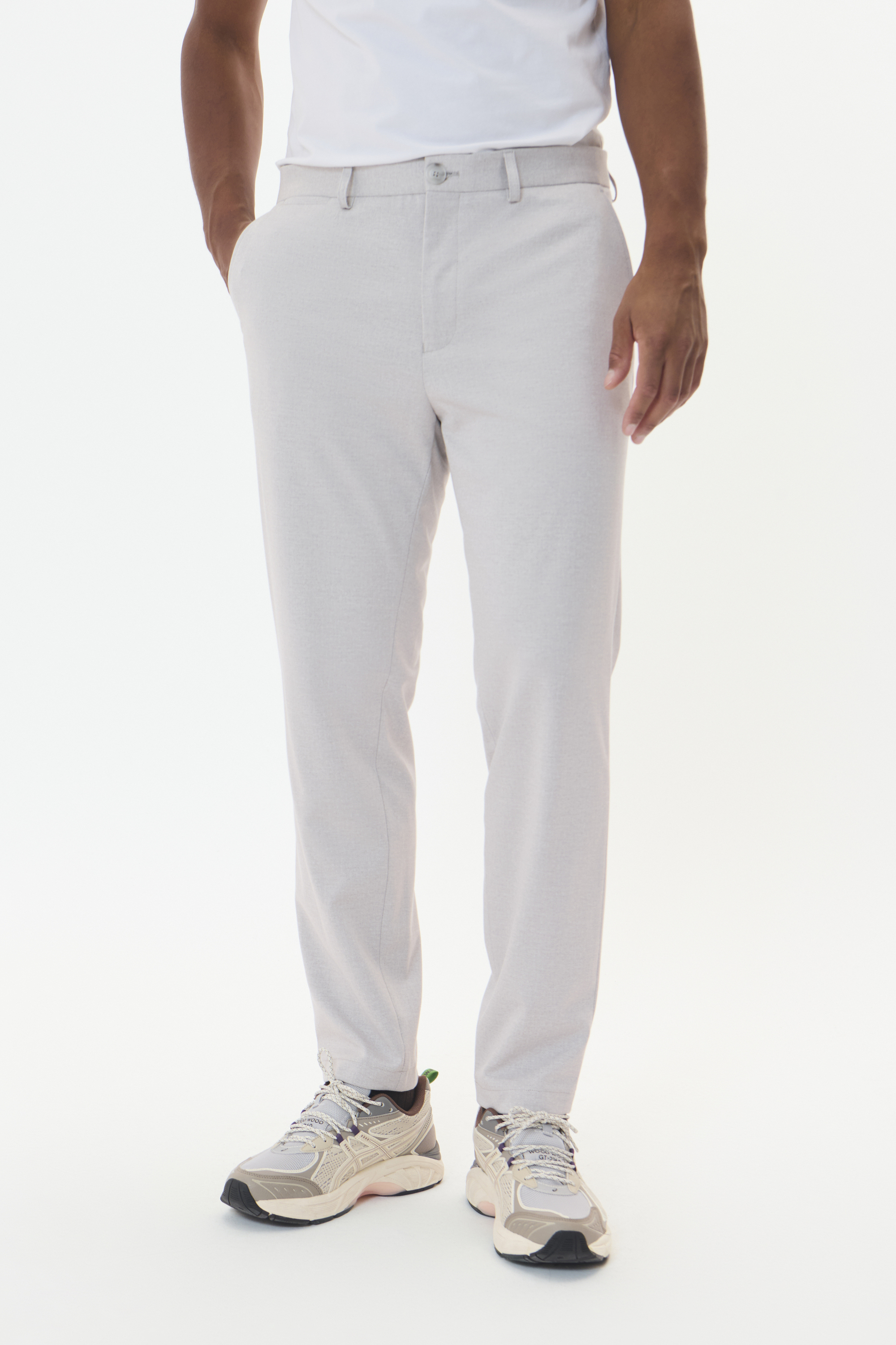 Casual Hose Gerade Passform grey 36W/32L
