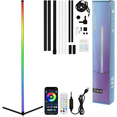 Led Stehlampe wohnzimmer dimmbar Ecklampe mit Fernbedienung,standing lamp,Smart led Stehleuchte Image