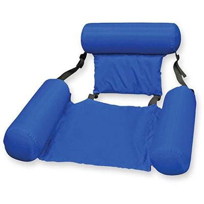 2-in-1 Luft-Hängematte mit Netz – Aufblasbarer Pool- & Strandlieger (Saphirblau) – Verstellbare Image