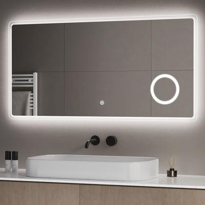 Led Badspiegel Badezimmerspiegel mit Beleuchtung Wandspiegel mit Touchschalter,3-fach Image