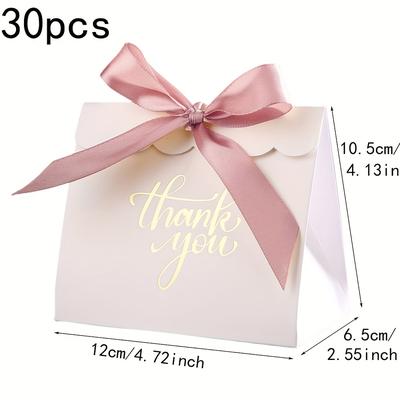 TEMU 30-pack Christmas Creative Thank You Gift Boxes, Halloween Party Favor Packaging Box, Wedding Favors, Birthday Party Small Gift Bags, Single Party Favor Boxes Image