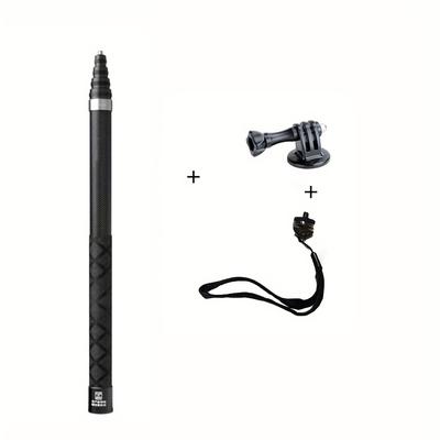 TEMU Carbon Fiber Telescopic Extension Rod For 360insta For , Carbon Fiber Extension Rod