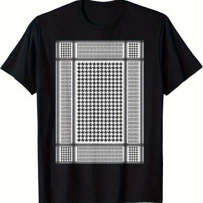 TEMU Mens T-shirts Loose Casual Fun Pattern Image