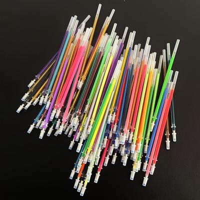 TEMU Colors Glitter Gel Pen Set-- Colors & -colors Pen Refills,fine Point Sparkling Neutral Pen For School/office Use--suit For Scrapbooking,art Drawing,writing,coloring,doodling And Highlighting Image
