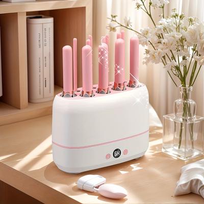 TEMU Professional Makeup Brush Quick Dryer - Silent Centrifugal Air Drying, Compact And Portable, Take , For Disinfection And Maintenance Of Beauty Tools Image