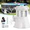Pompe de filtre de piscine 330 GPH pompe à eau électrique de piscine pour enfants avec 2 cartouches de filtre de piscine pompes de piscine pompe de filtre de petite piscine au sol