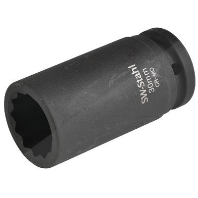 Sw Stahl IMPACT-Steckschlüsseleinsatz, 3/4, Zwölfkant, 30 mm, tief [Hersteller-Nr. 10186L-30] Image