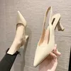 Sommer Mode Neue Spitz Stiletto Ferse Flacher Mund Atmungsaktive PU Bequeme und Elegante frauen Schuhe Sexy Sandalen