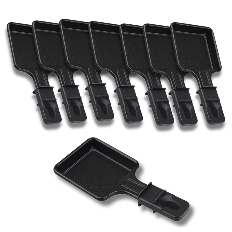 AS94-Antihaftbeschichtete Raclette-Pfannen, Mini-Quadrat-Raclette, kompatibel mit Tefal Raclette-Maschine, ergonomisches Design und leicht zu reinigen Image