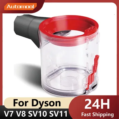 Handheld Wireless Staubsauger Staub Eimer Müll Bin Für Dyson V7 V8 SV10 SV11 Ersatz Ersatzteile Zubehör Image