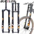 BUCKLOS Forcella DH da 29 pollici con sospensione pneumatica Forcella per bici da discesa 15 * 110mm Forcelle per trail MTB invertite in lega di alluminio per freno a disco
